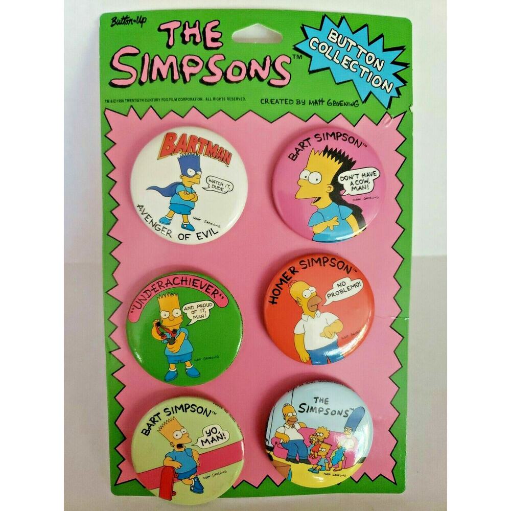 New Multicolor Comic Cartoon Pinback -‎ Unbranded with Tags/Box